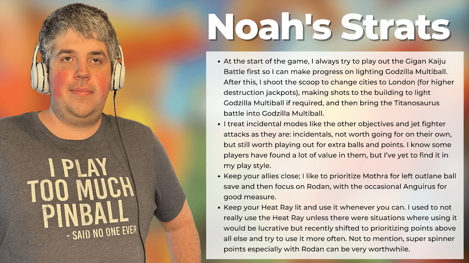 Image of the author and his favorite strategy bullet points which are in text below 