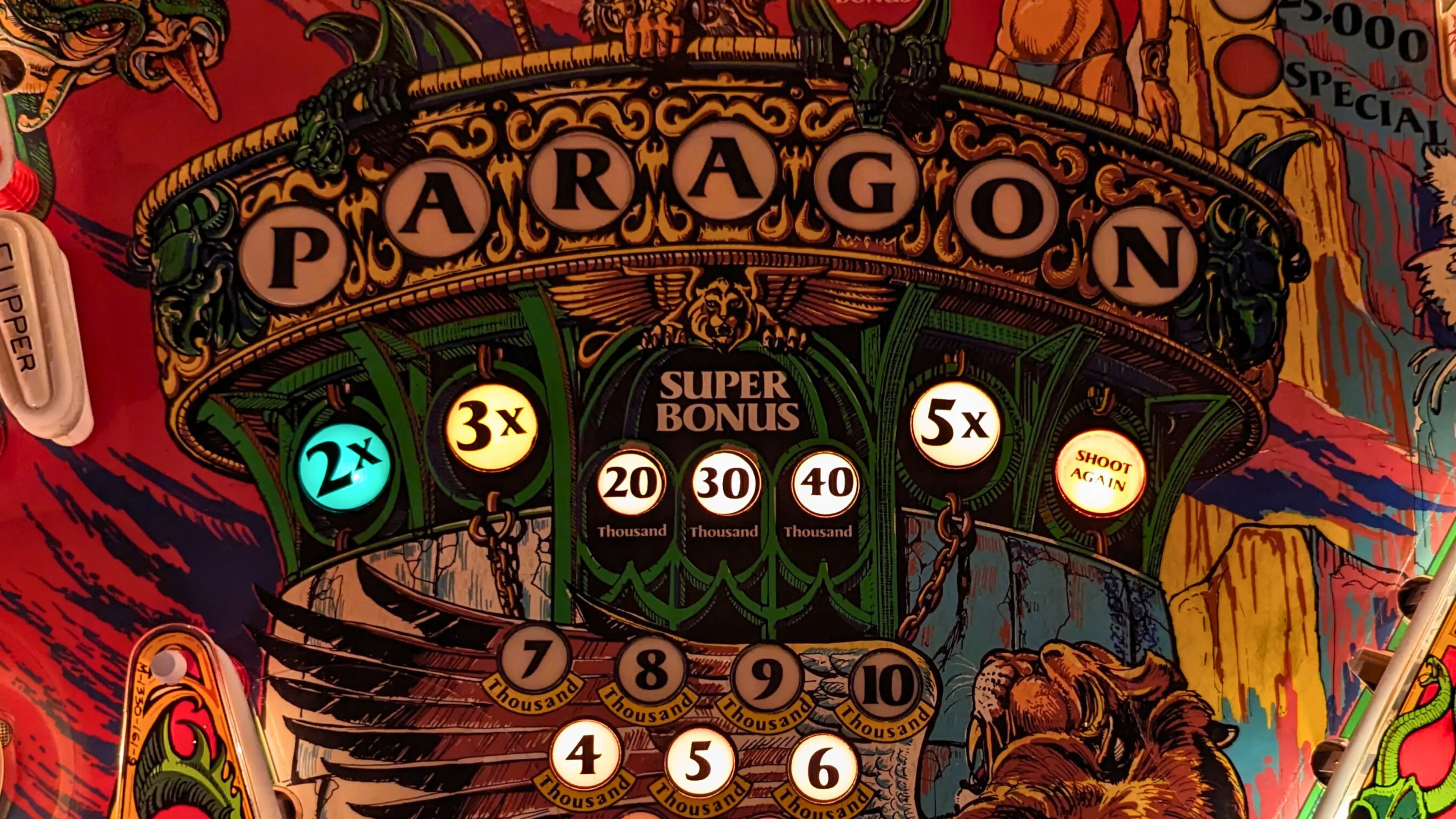 super bonus paragon pinball