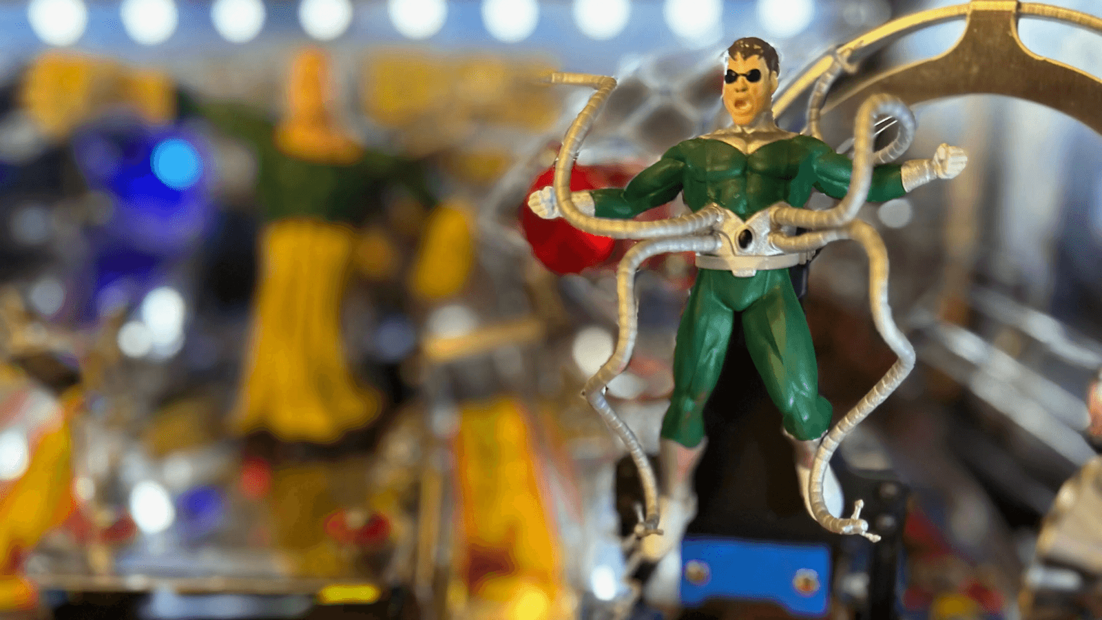 Spiderman pinball image of Doc Ock toy