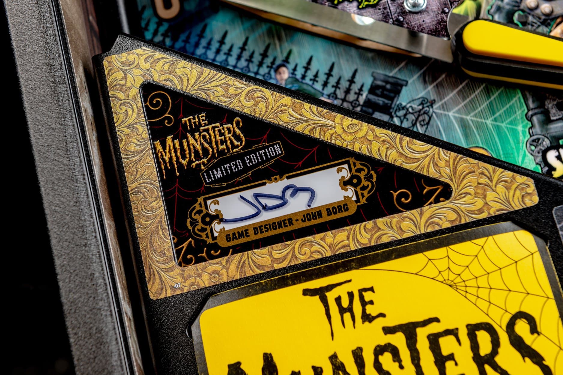 The Munsters limited edition board game with ornate gold design