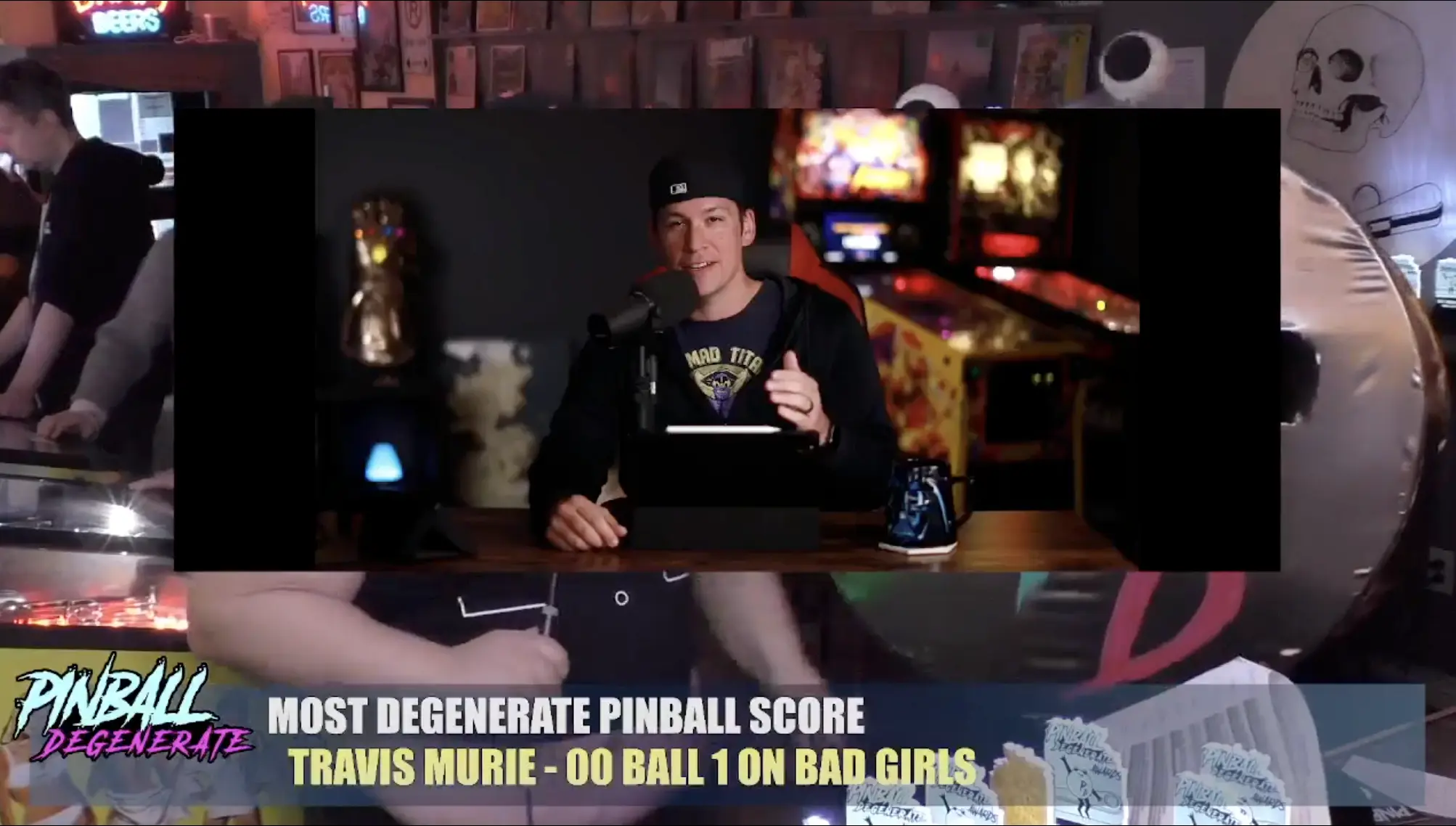 Pinball Degenerate host discussing most degenerate pinball score