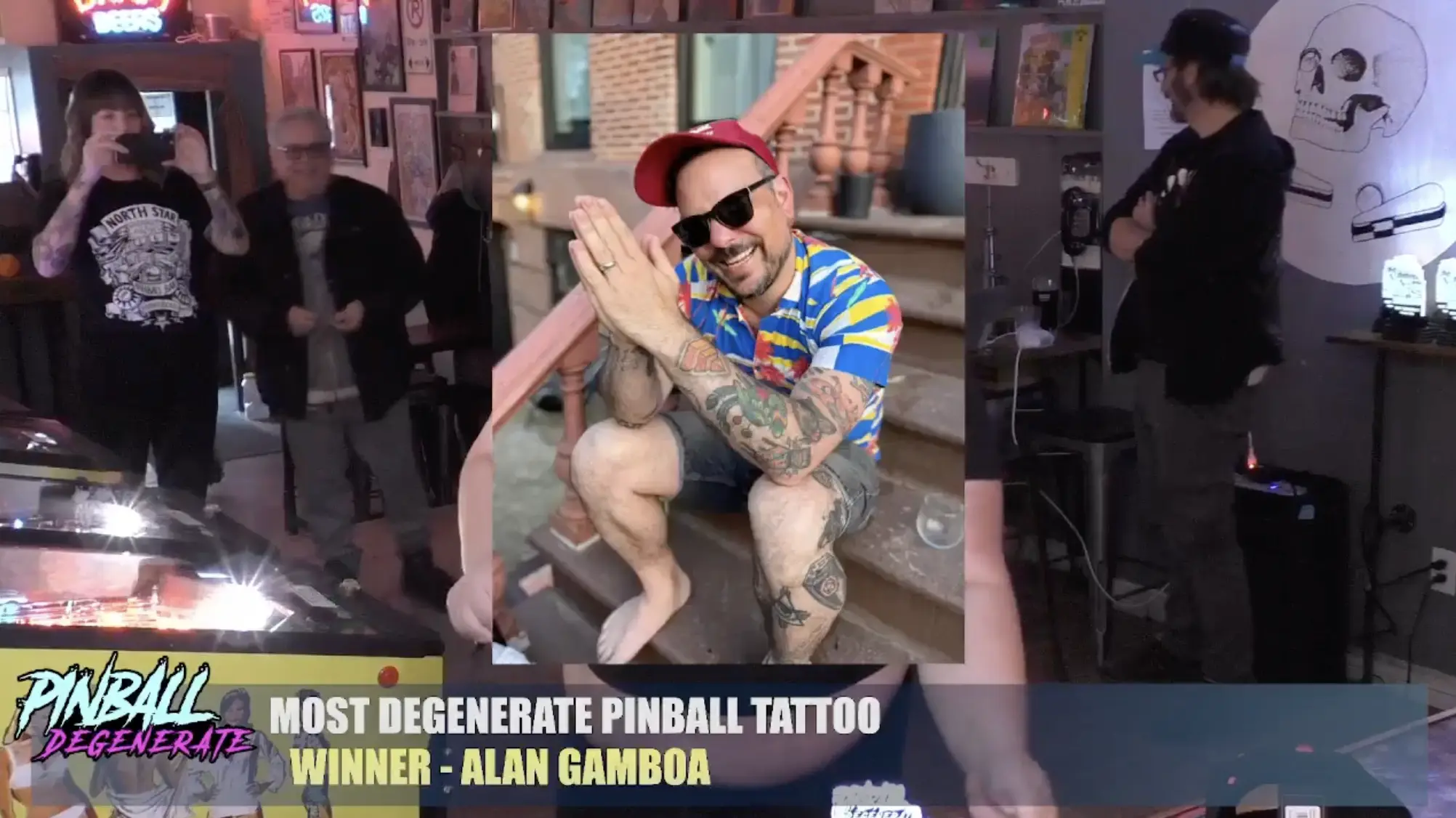 degenerate tattoo pinball degen awards