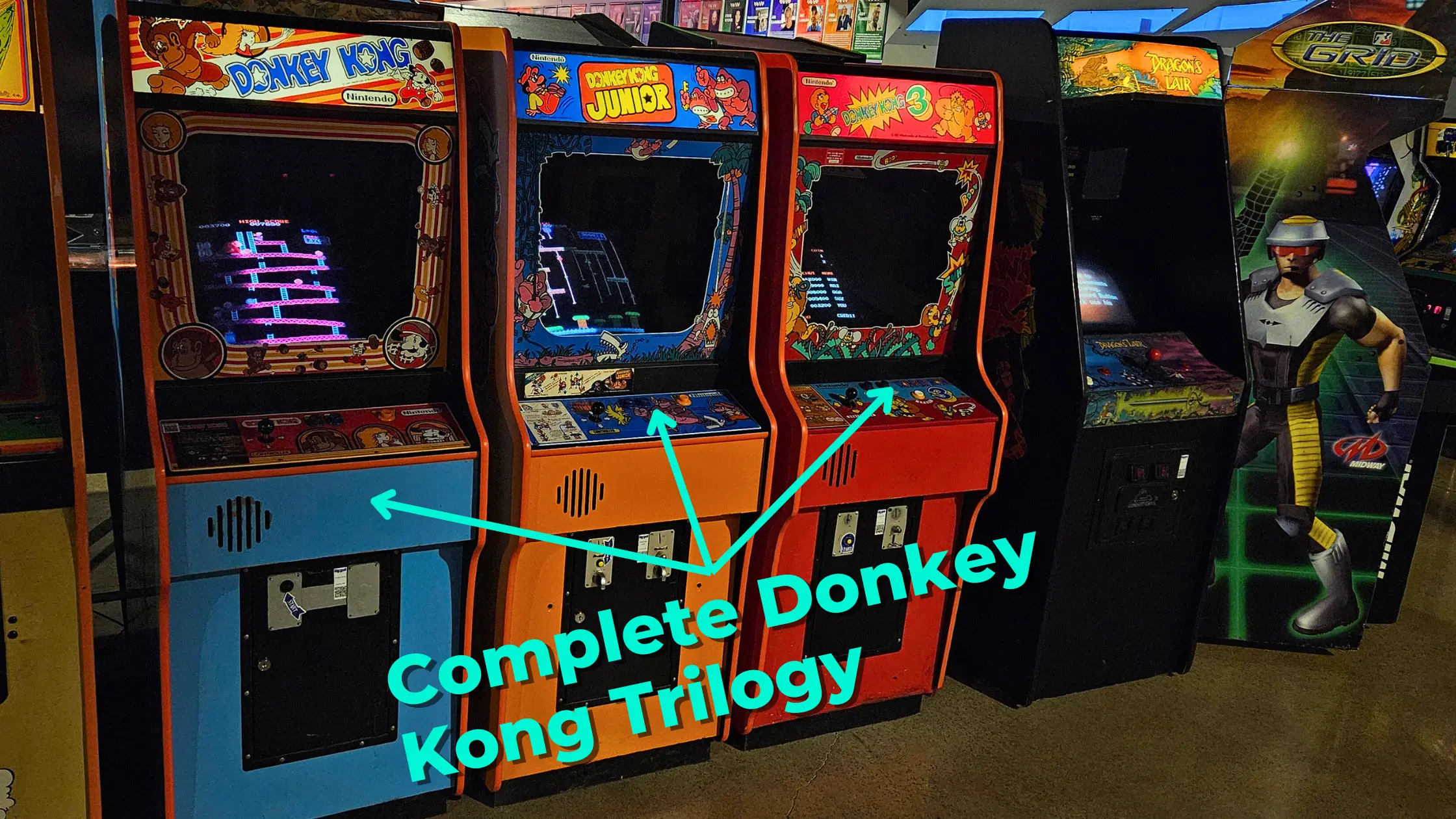 donkey kong trilogy arcade games
