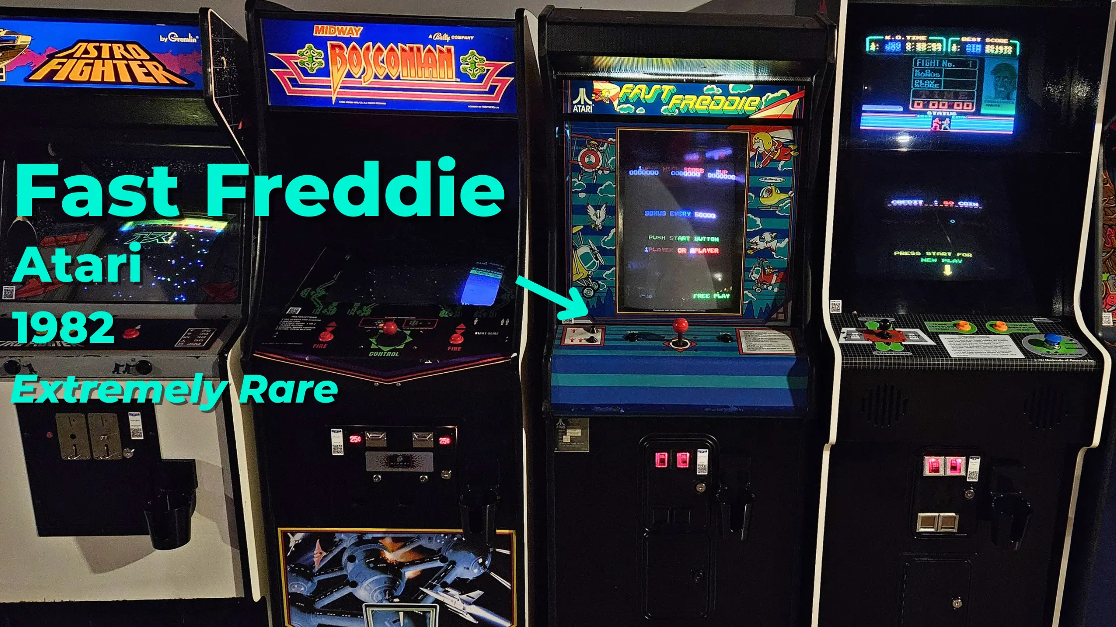 fast freddie atari 1982 arcade game