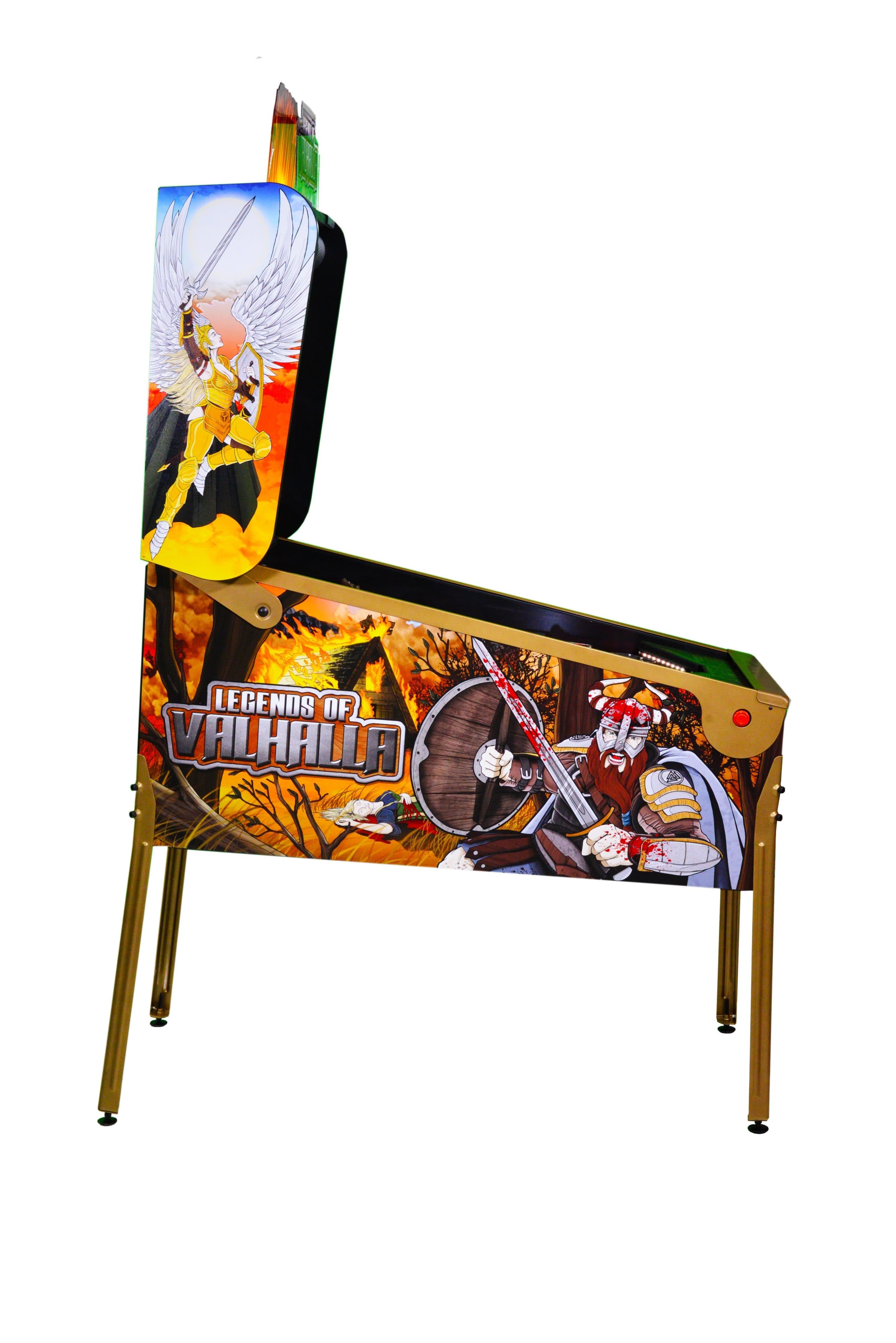 Legends of Valhalla pinball machine with Norse mythology-themed artwork