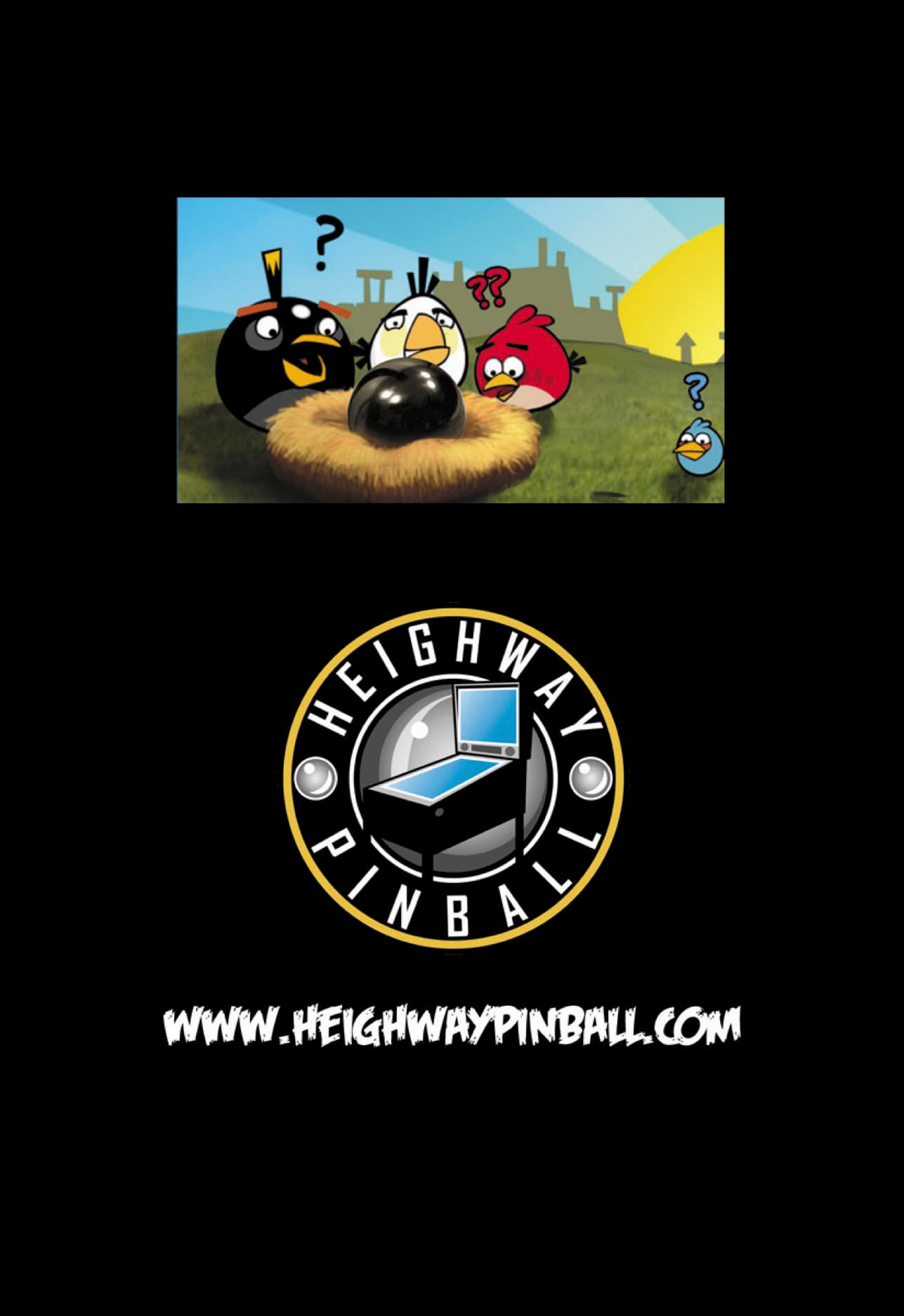 Angry Birds characters gathered around a mysterious egg in a nest