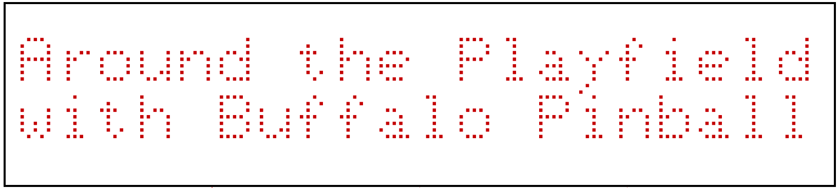 Red dotted text reading "Around the Plate" on white background