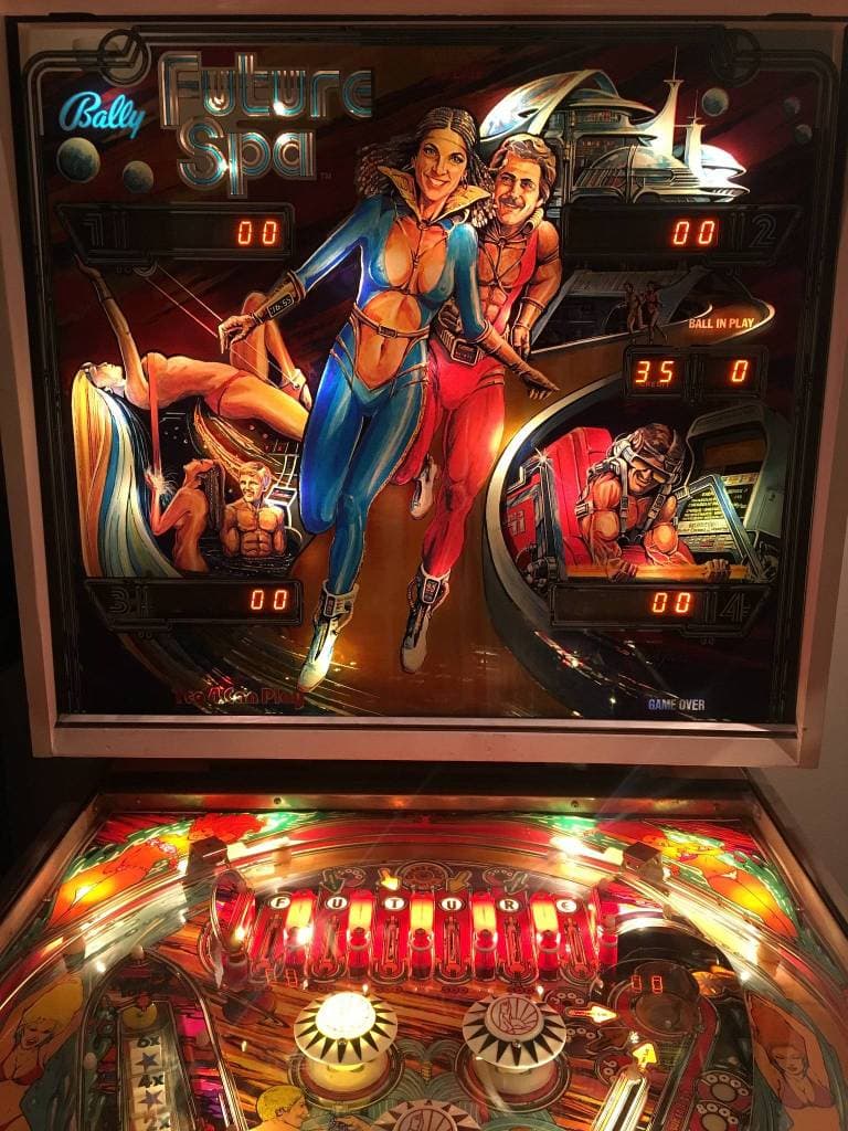 bally future spa pinball backglass art