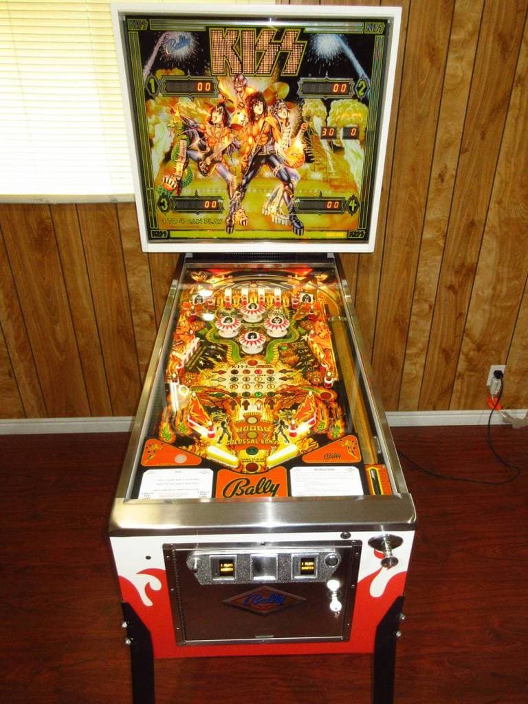 bally pinball machines 1970s kiss