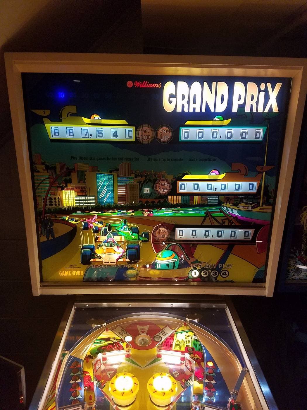 williams grand prix pinball 1976