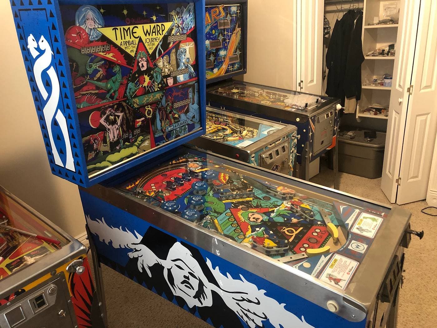 williams time warp pinball banana flippers game