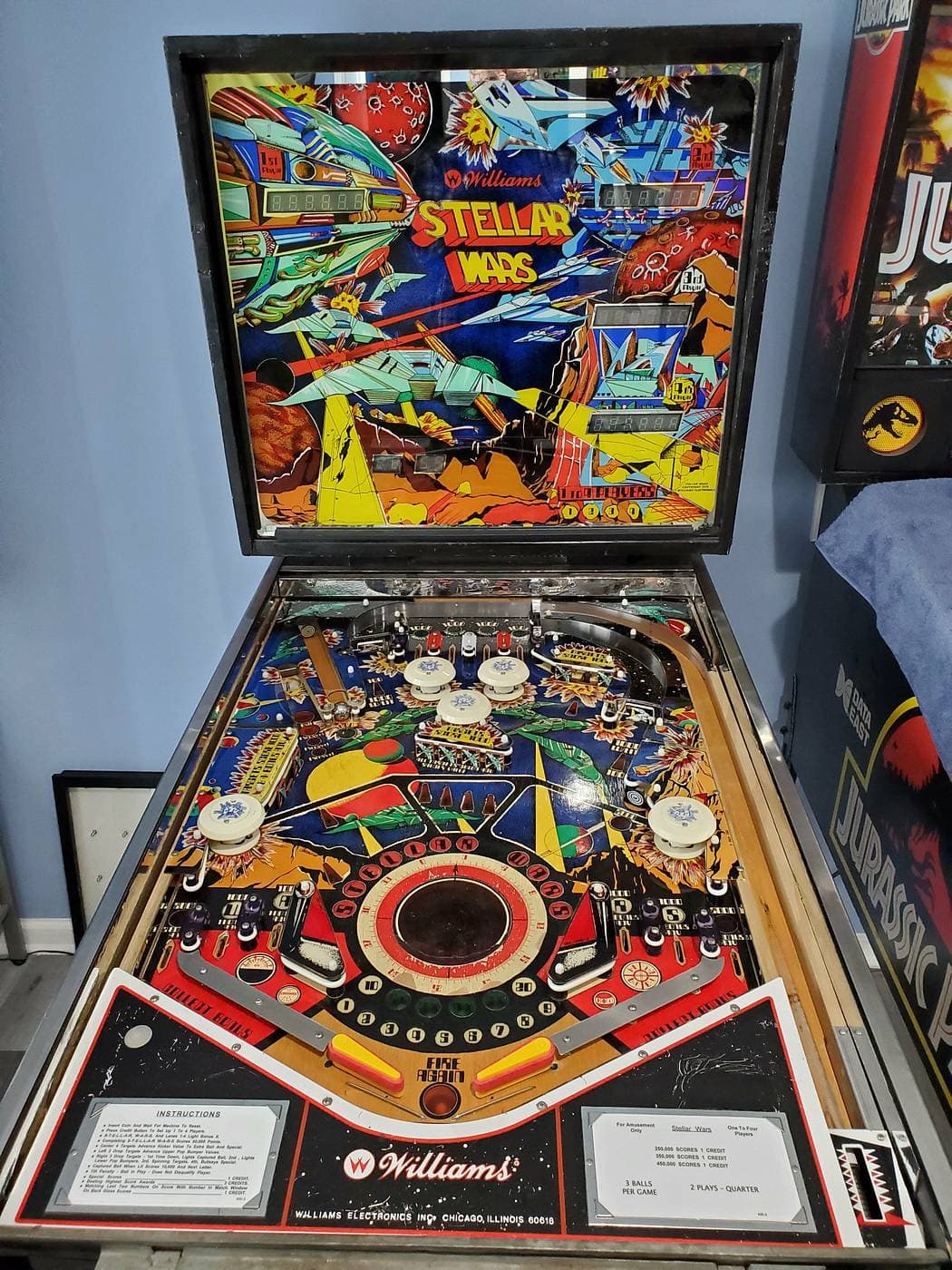 stellar wars pinball 1979 williams electronics game
