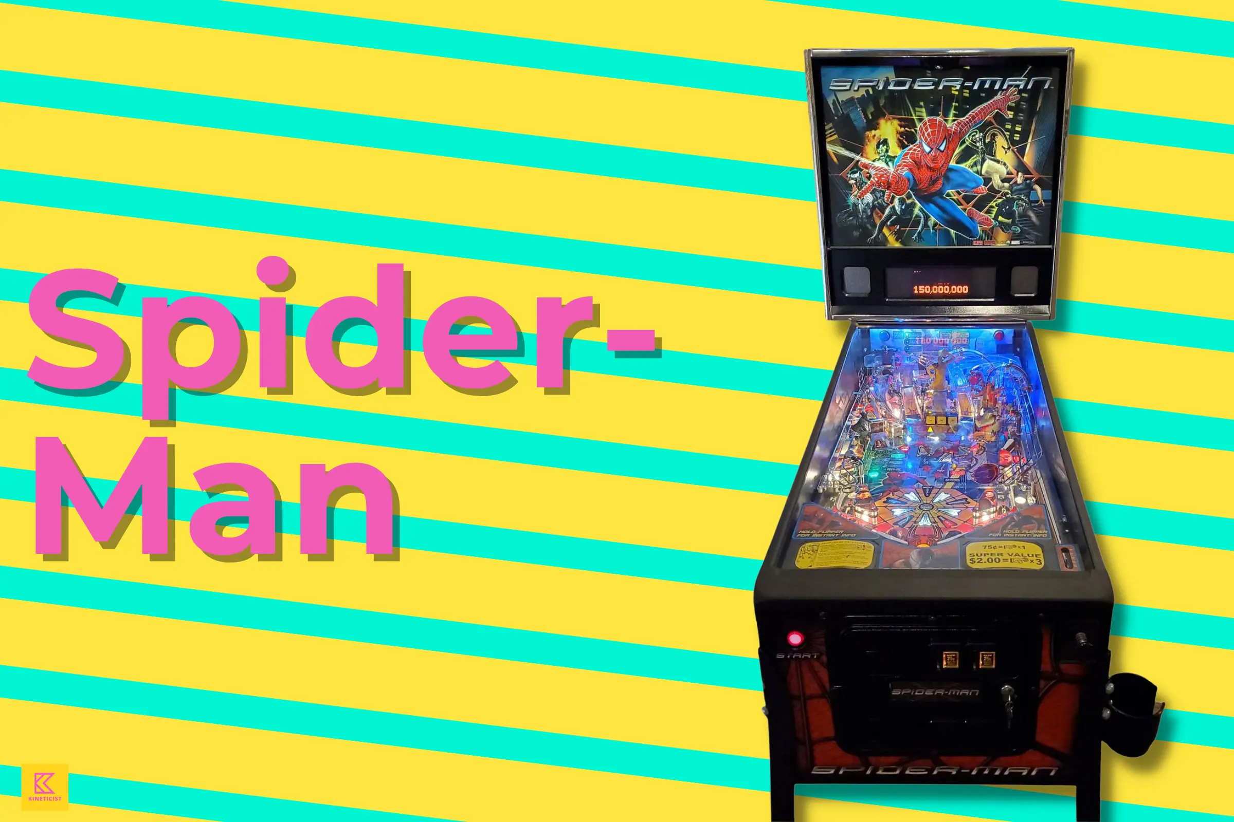 spider-man best steve ritchie pinball machine