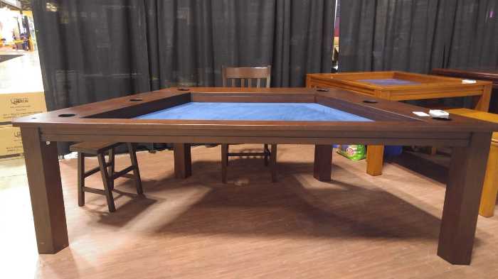 the streamer game table from carolina game tables