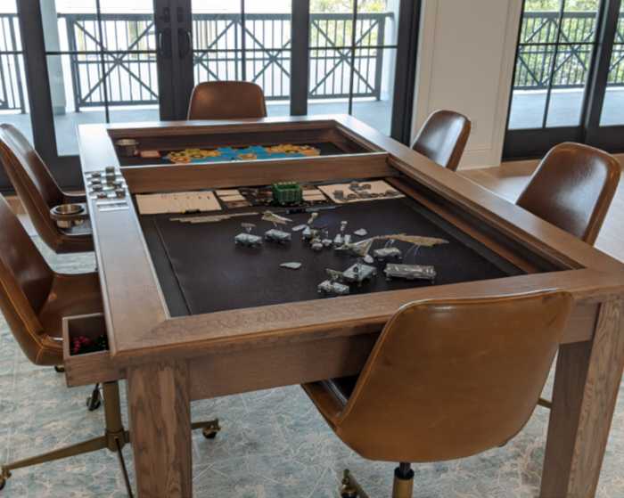 game on tables for home game room