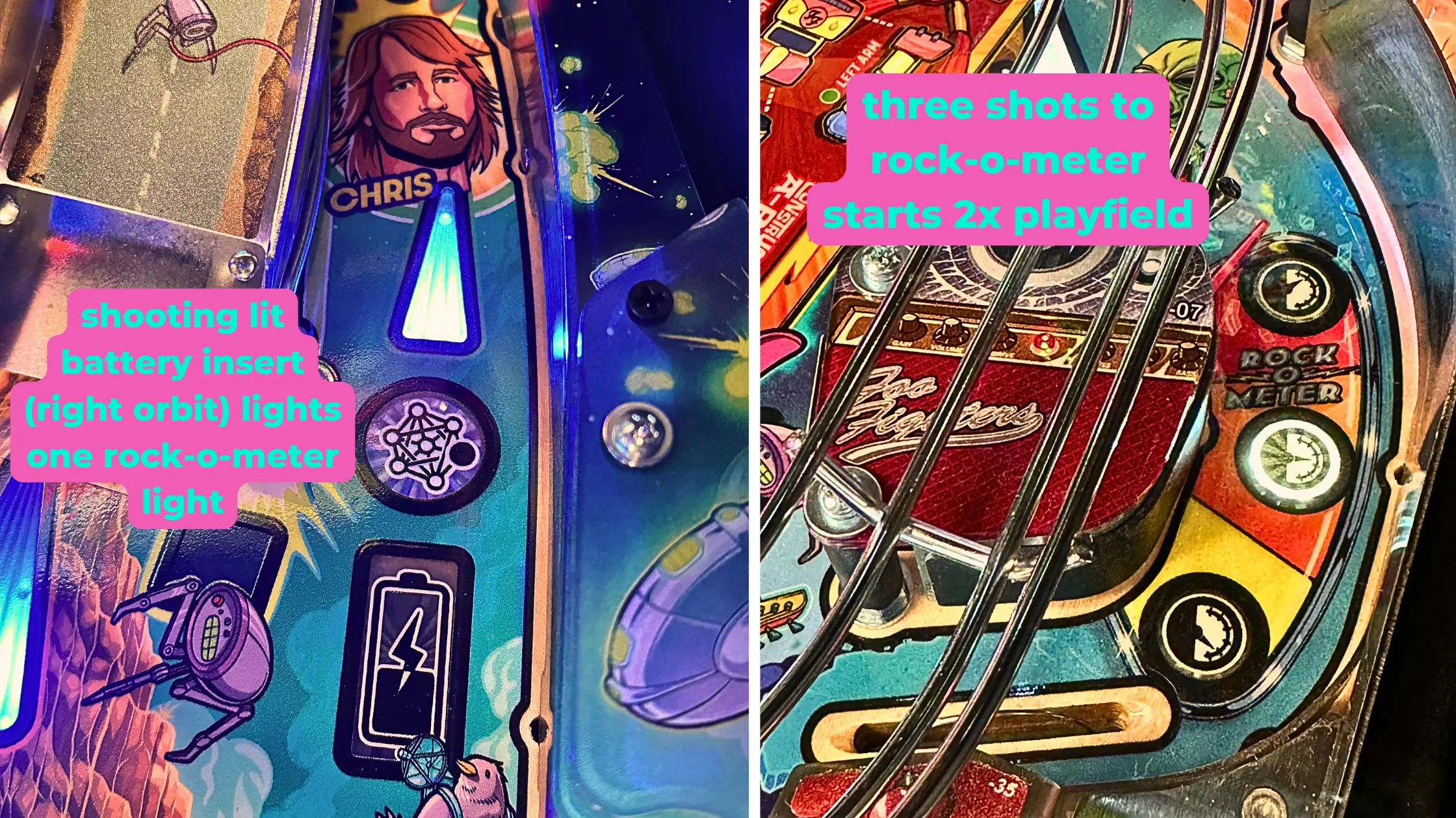 how to play foo fighters pinball the rock-o-meter