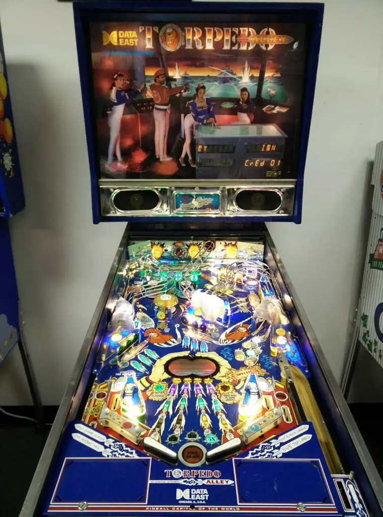 80s pinball machines data east torpedo alley