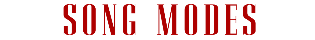 Red text reading "SONG MODES" on a white background