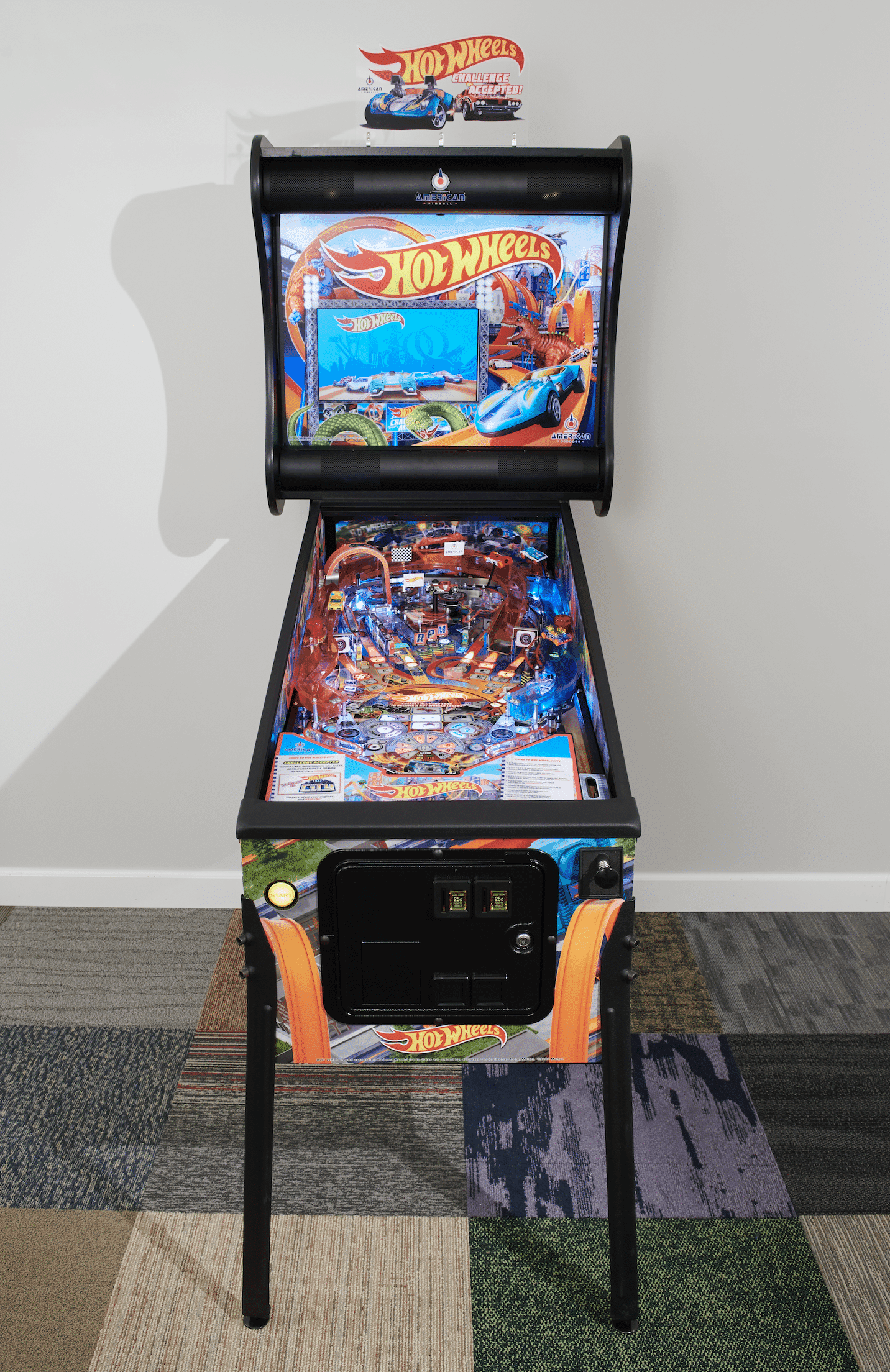 Hot Wheels pinball cabinet