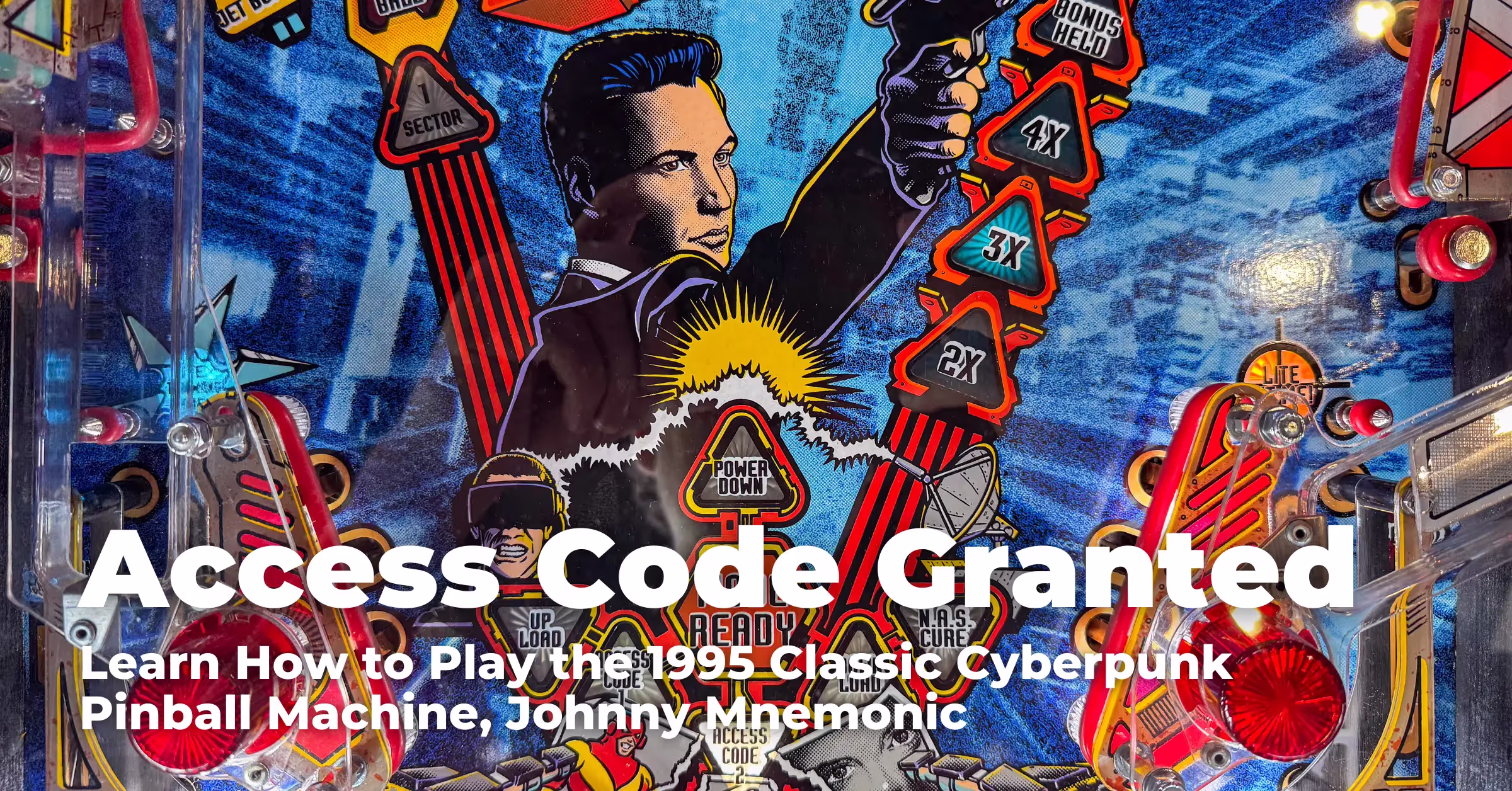 Access Code Granted: Learn How to Play the 1995 Cyberpunk Pinball Classic, Johnny Mnemonic