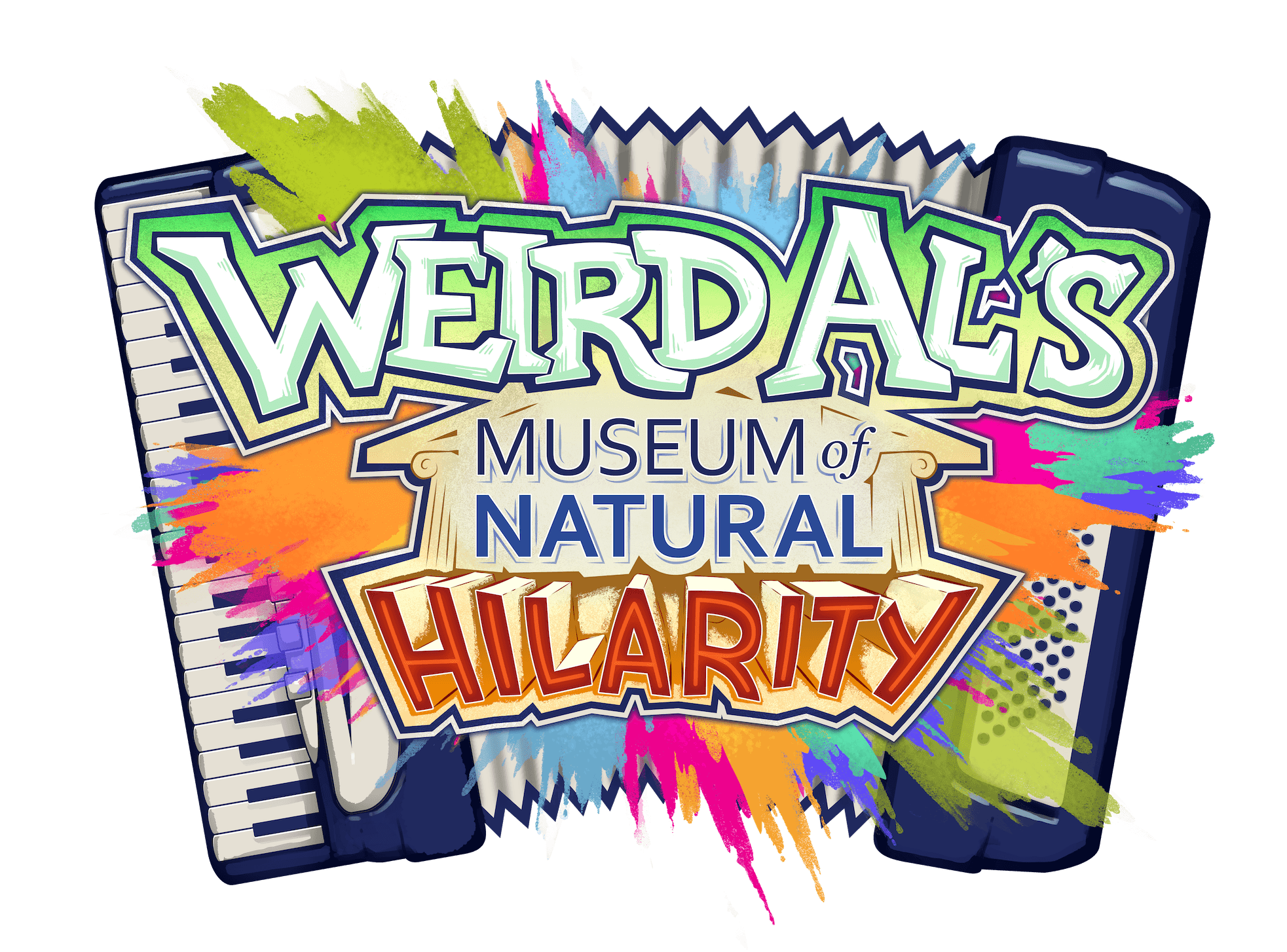 Colorful logo for Weirdales Museum of Natural Hilarity