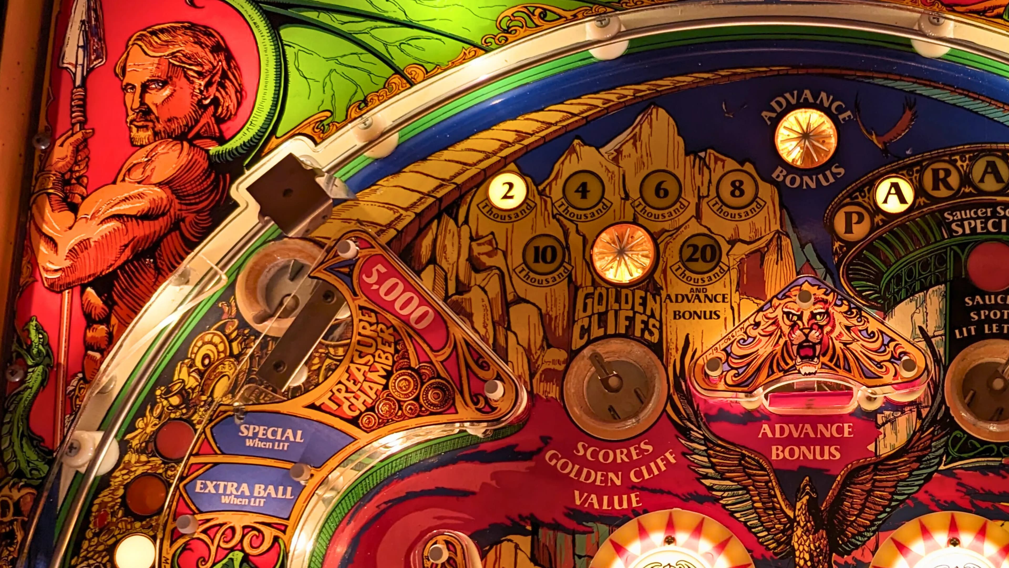 golden cliffs paragon pinball
