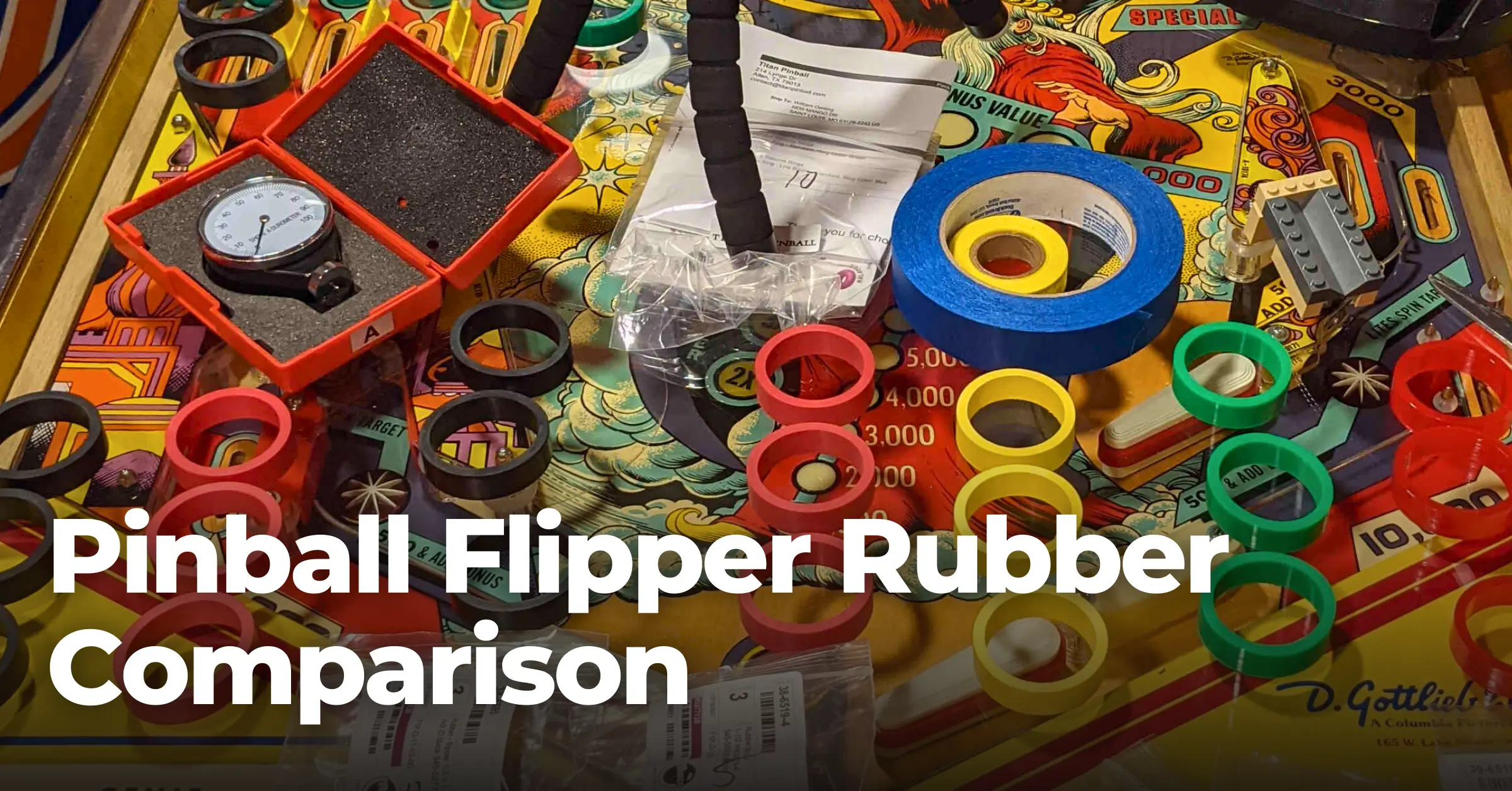 Pinball Flipper Rubber Comparison