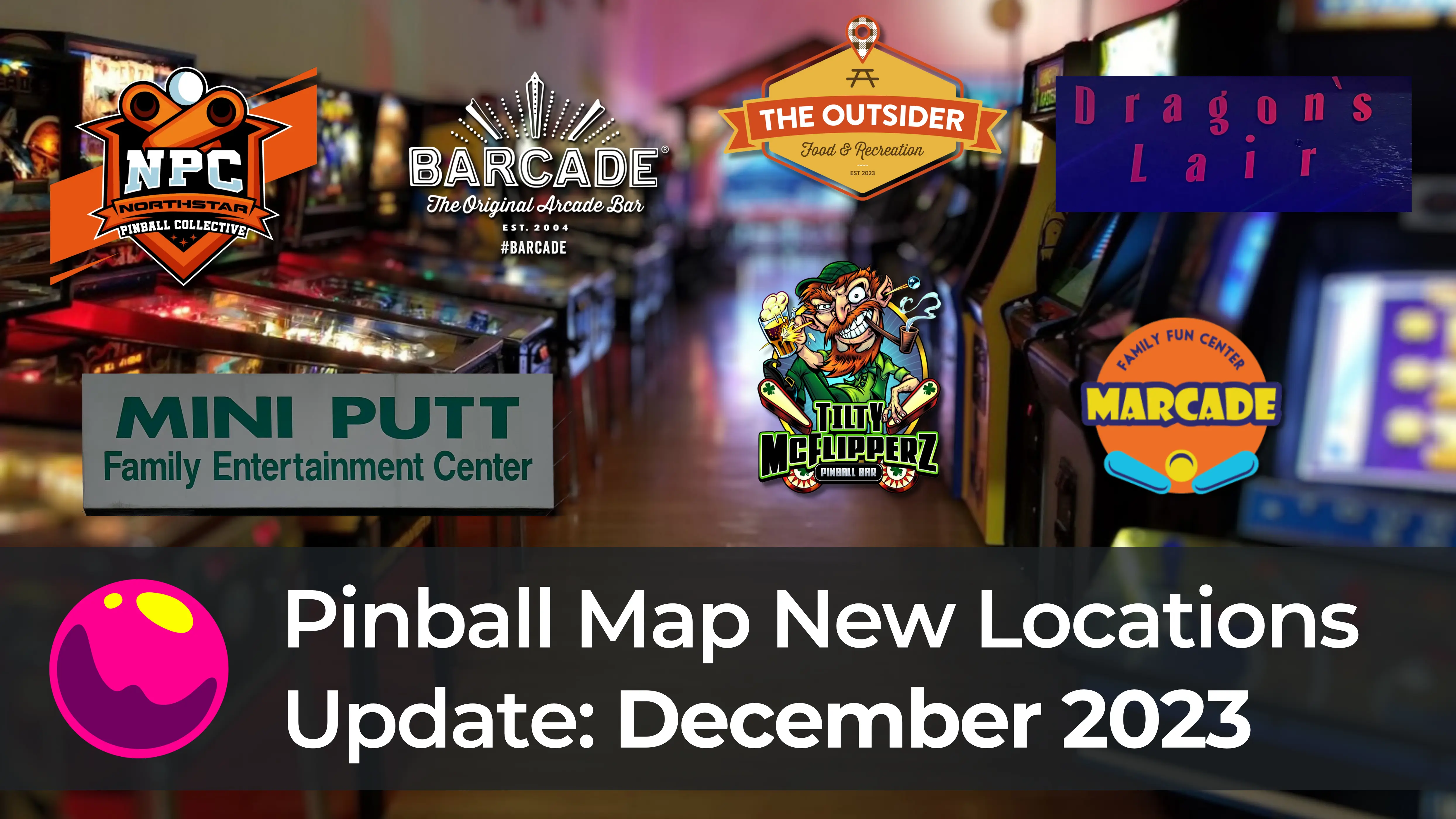 Pinball Map New Locations Update: December 2023