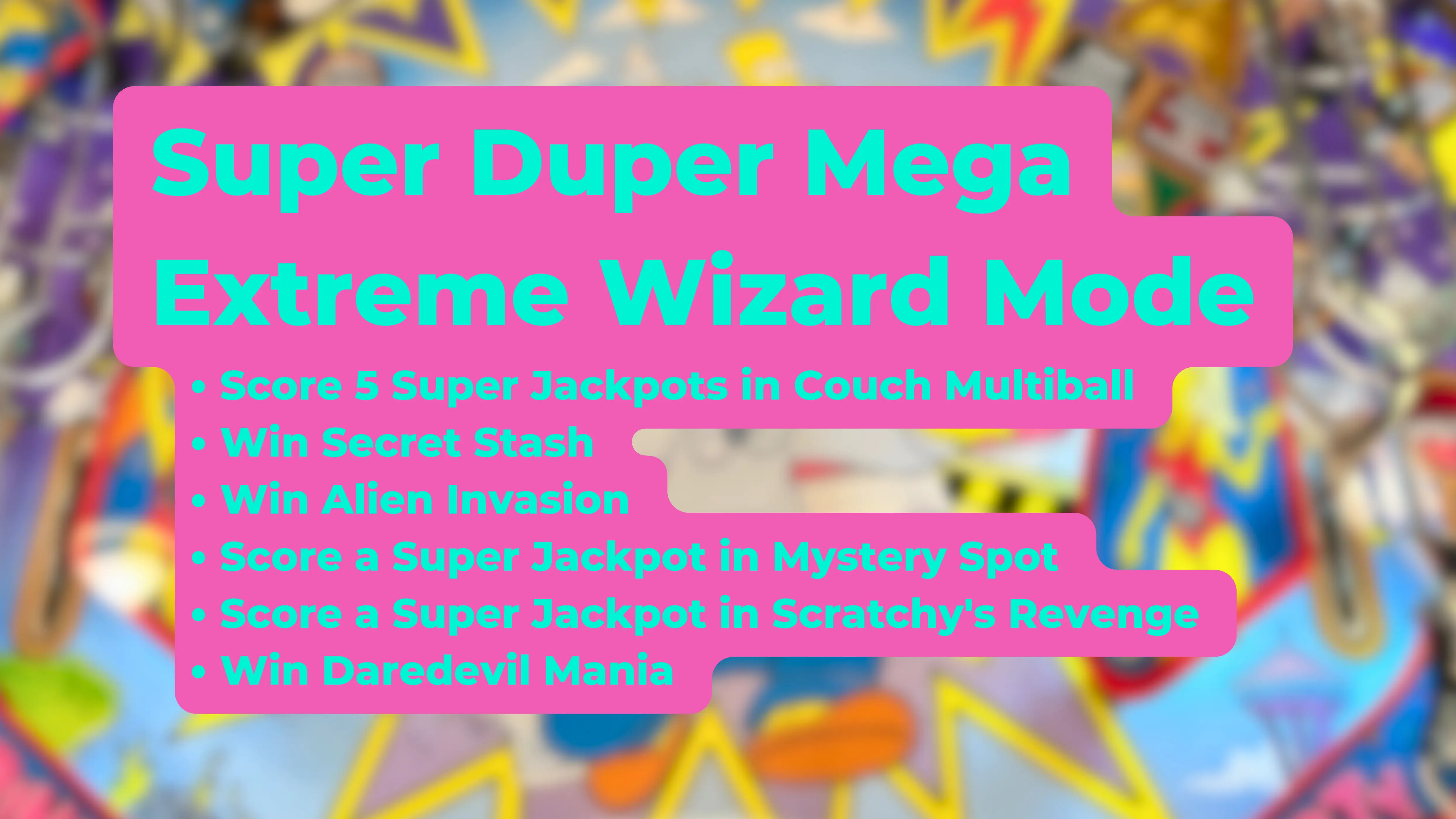 simpsons pinball party tspp super duper mega extreme wizard mode