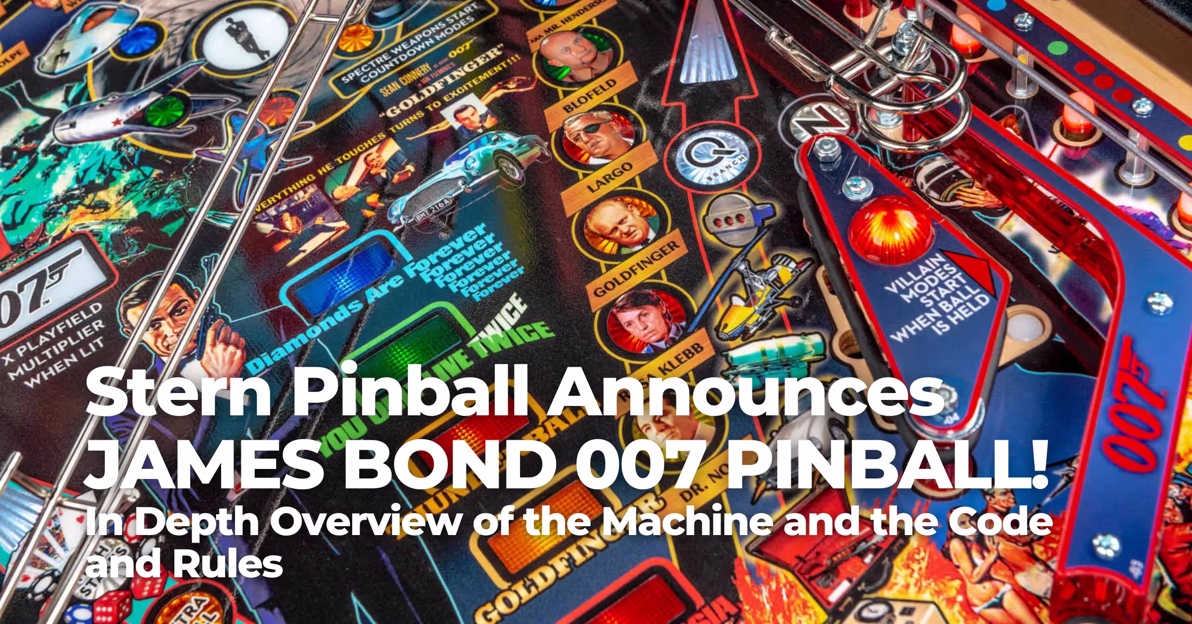 Stern Pinball Announces JAMES BOND 007 PINBALL!