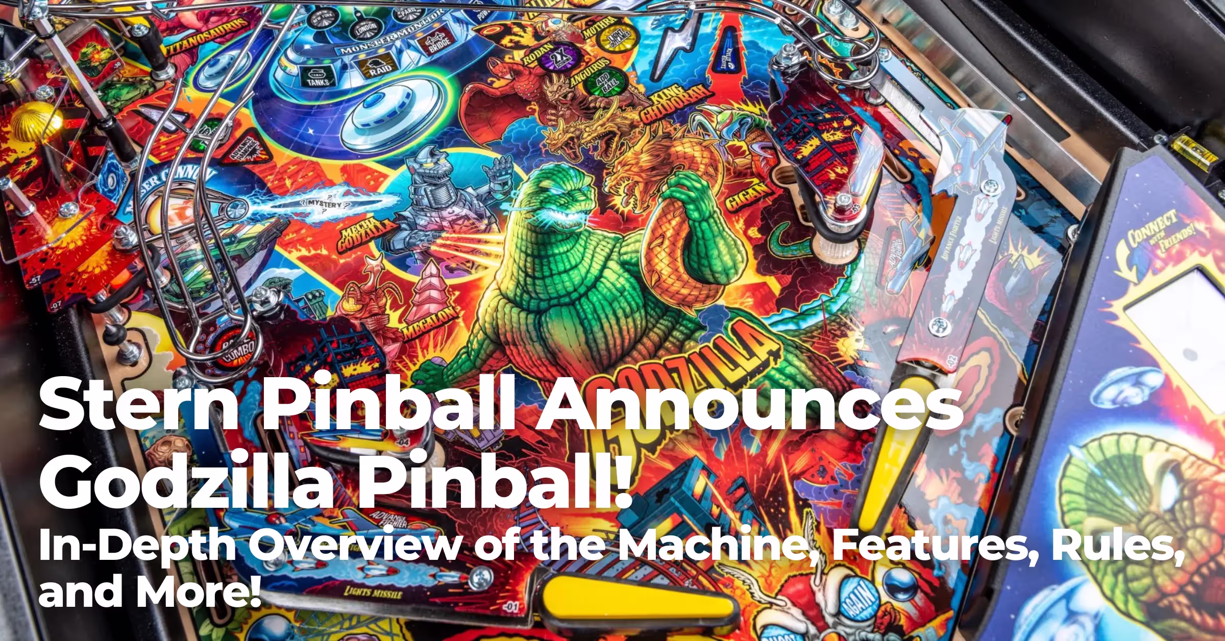 Stern Pinball Announces GODZILLA PINBALL!