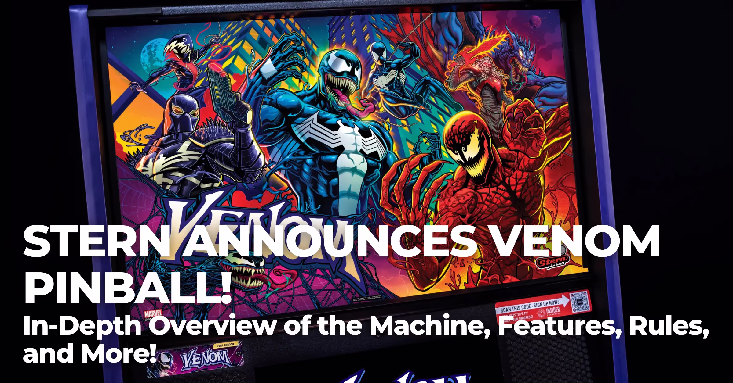 Stern Pinball Announces VENOM PINBALL!