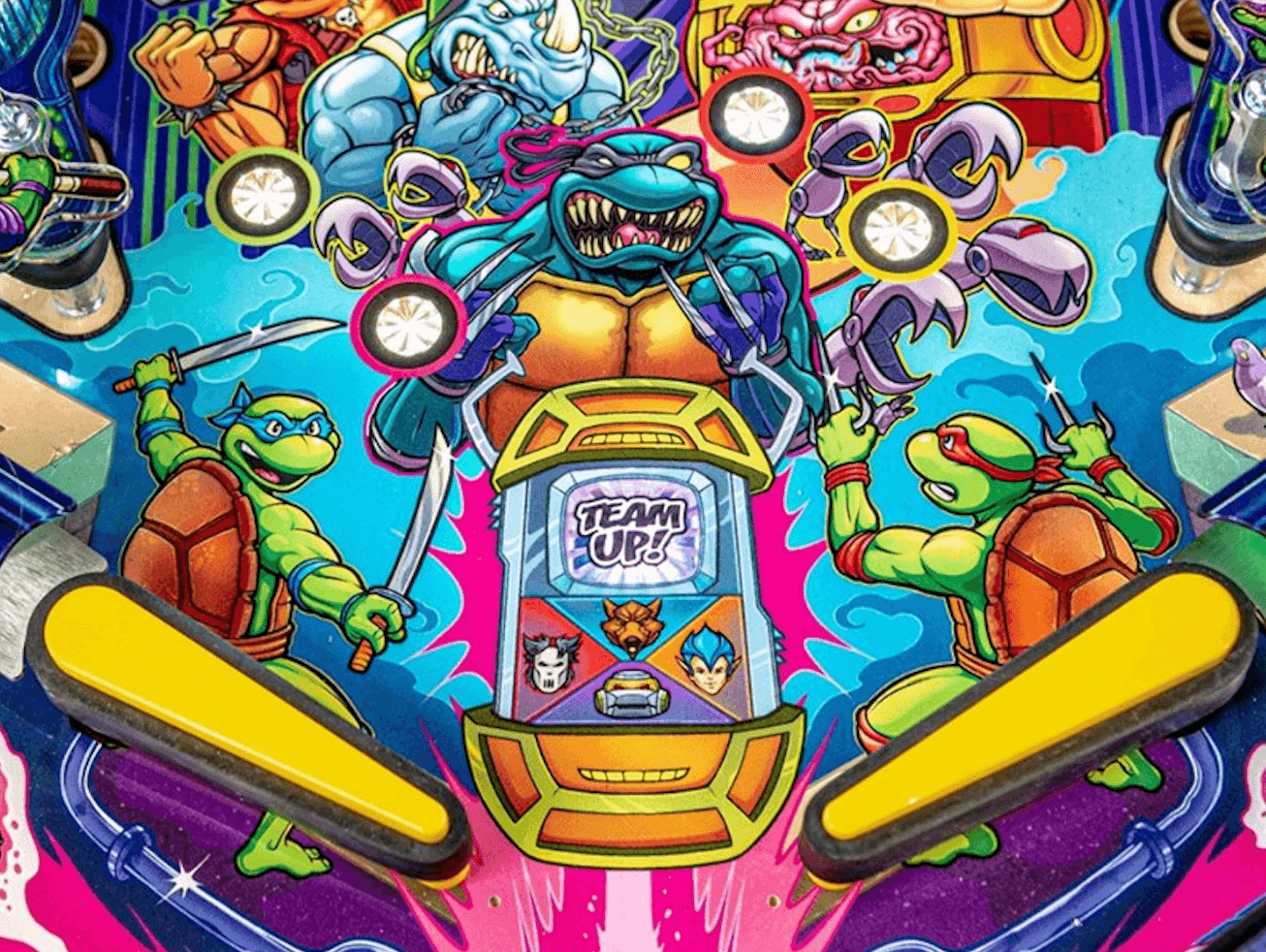 TMNT Pinball Team Up Wizard Mode