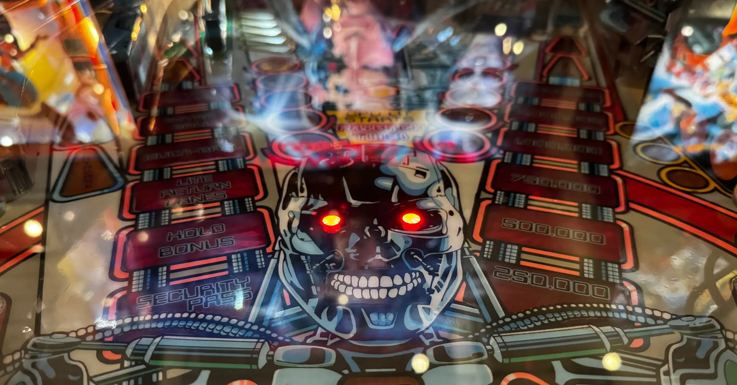 terminator 2 pinball database awards