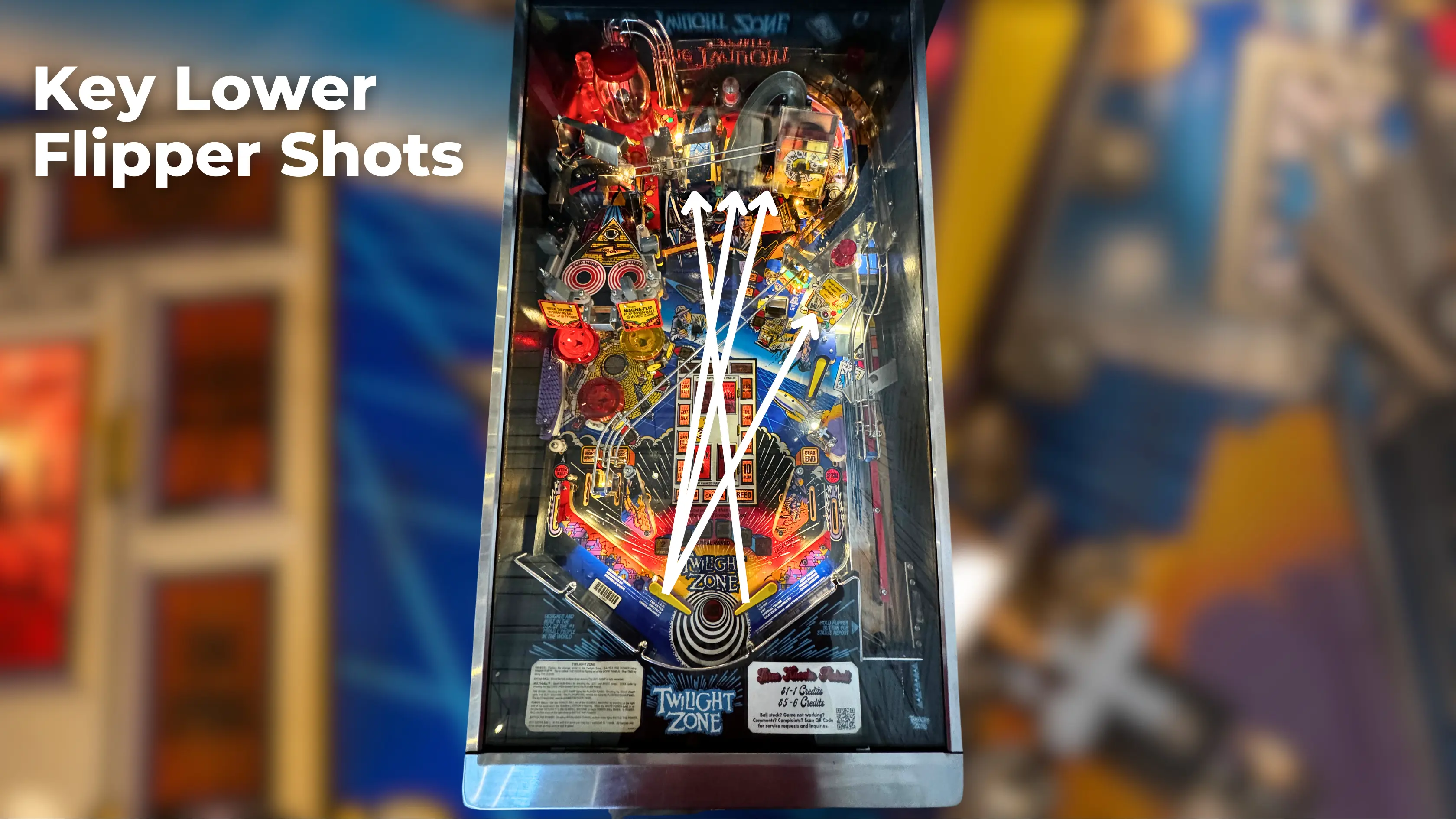 twilight zone pinball tutorial lower flipper shots