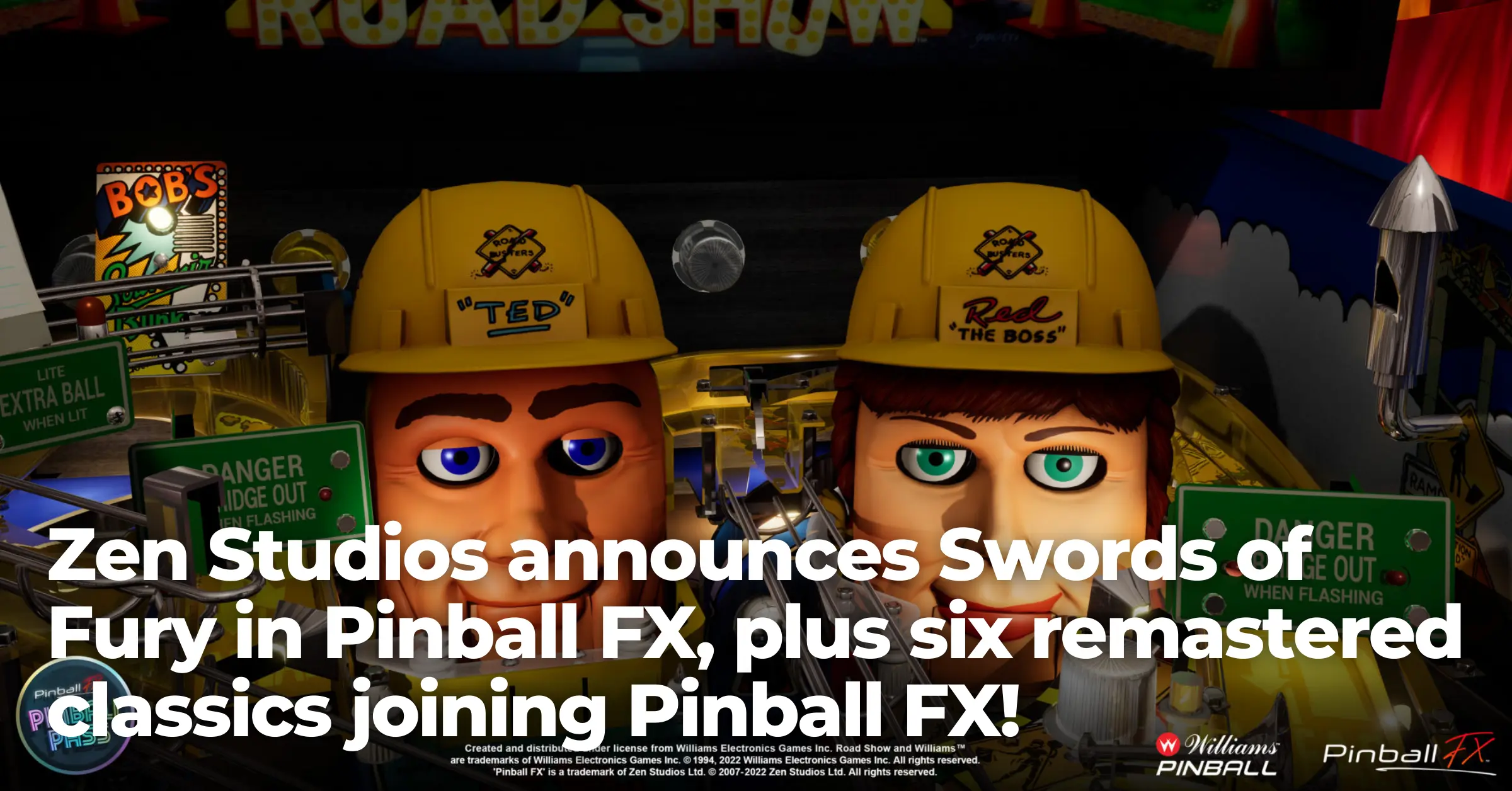 Zen Studios announces Swords of Fury in Pinball FX, plus six remastered classics joining Pinball FX!